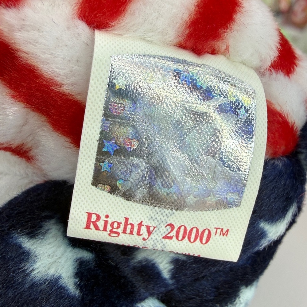❤️🇺🇸BEANIE BABY PATRIOTIC BUNDLE - SPANGLE / RIGHTY / LEFTY - Picture 8 of 16